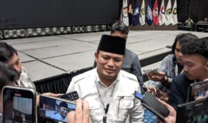 Gubernur Kaltim terpilih Rudy Mas’ud saat ditemui awak media di Kota Samarinda, Kamis 6 Februari 2025 (dok: galang/katakaltim)