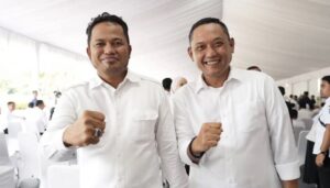 Gubernur Kaltim Rudy Mas’ud (kiri) bersama Wagub Kaltim Seno Aji (kanan). (Dok: humas Pemprovkaltim)