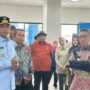 Wakil Gubernur Kaltim, Seno Aji (kiri) didampingi Bupati dan Wakil Bupati Kutim, saat meninjau langsung pembangunan Terminal Tipe B Sangatta (dok:ist)