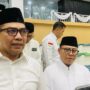 Wali Kota Samarinda, Andi Harun didampingi Wakil Wali Kota Samarinda, Saefuddin Zuhri saat ditemui awak media pada Senin 3 Maret 2025 (dok: ali/katakaltim)