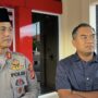 Kapolres Bontang AKBP Alex Frestian Lumban Tobing, didampingi Kasatreskrim Polres Bontang, AKP Hari Suprapto (dok: agu/katakaltim)