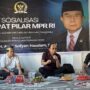 Ketua Komite I DPD RI sekaligus anggota MPR RI dari Dapil Kaltim, Andi Sofyan Hasdam, dalam sosialisasi 4 Pilar di Kabupaten Kukar, Senin 28 April 2025 (dok: agu/katakaltim)