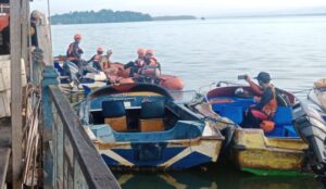 Pencarian hari ke-2 korban hilang di Jembatan Sangkulirang (dok: caca/katakaltim)