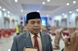 Wakil Wali Kota Bontang, Agus Haris, saat ditemui usai rapat paripurna di Pendopo Wali Kota Bontang, Senin 5 Mei 2025 (dok: salsabila/katakaltim)