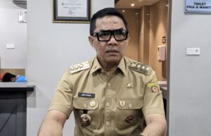 Wali Kota Samarinda, Andi Harun, saat ditemui soal rencana relokasi pasar subuh, di Balaikota Samarinda, Senin (5/5/2025) (Dok: Ali/katakaltim)