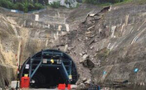 Potret bagian luar Tunnel (trowongan) di Samarinda yang ambruk (dok: Pupr Samarinda)