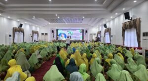 Harlah Muslimat NU ke-79 Bontang berlangsung meriah dihadiri ratusan muslimat NU Kota Bontang, di Pendopo Wali Kota, Sabtu 17 Mei 2025. (Dok: Cca/katakaltim)