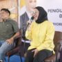 Anggota DPRD Kaltim, Shemmy Permata Sari saat menggelar sosialisasi penguatan demokrasi daerah, Sabtu 24 Mei 2025 (dok: Agu/katakaltim)