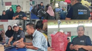 Pemuda Kutim Hebat melakukan kunjungan ke Bank Sampah (dok:ist)