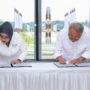 Otorita Ibu Kota Nusantara (IKN) dan Badan Pusat Statistik (BPS) secara resmi menandatangani Nota Kesepahaman atau Memorandum of Understanding (MoU) tentang penyediaan, pemanfaatan, dan pengembangan data dan/atau informasi statistik. (Dok: OIKN)