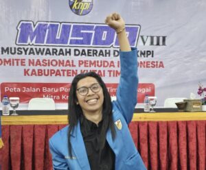 Andi Zulfian, didaulat sebagai Ketua Dewan Pengurus Daerah (DPD) KNPI Kutim periode 2025-2028, pada Musyawarah Daerah (Musda) ke-VIII, Sabtu 7 Juni 2025. (Dok: Caca/katakaltim)