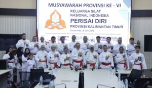 Keluarga Silat Nasional (Kelatnas) Indonesia Perisai Diri Kaltim memggelar Musyawarah Provinsi (Musprov) ke-VI, Minggu 8 Juni 2025 (dok: Diskominfokaltim)
