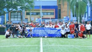 PT Pertamina Hulu Mahakam (PHM) menggelar turnamen persahabatan mini soccer di Lapangan Sepinggan Pratama (Dok: han/katakaltim)