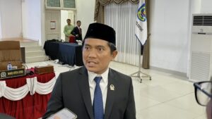 Ketua DPRD Kota Bontang, Andi Faizal Sofyan Hasdam, saat ditemui di Pendopo Wali Kota, Senin 23 Juni 2025 (dok: Agu/katakaltim)
