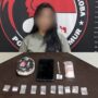 Tersangka dan barang bukti peredaran narkoba di Desa Sepaso, Kecamatan Bengalon, Kabupaten Kutai Timur (dok: Humas Polres Kutim)