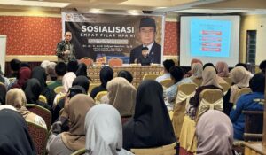Ketua Komite I DPD RI, Andi Sofyan Hasdam, menggelar sosialisasi Empat Pilar di Kota Bontang, Minggu 29 Juni 2025 (dok: agu/katakaltim)