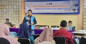 PLN Unit Pelaksana Pelayanan Pelanggan (UP3) Nusantara menggelar kegiatan sosialisasi layanan kelistrikan kepada masyarakat Desa Sukaraja, Kecamatan Sepaku. (Dok: PLN)