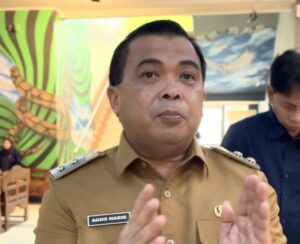 Wakil Wali Kota Bontang, Agus Haris, saat ditemui setelah membuka acara sosialisasi bantuan permodalan di Auditorium 3 Dimensi, Senin 30 Juni 2025 (dok: Agu/katakaltim)