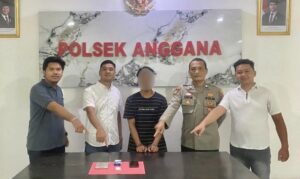 Polsek Anggaran Kukar, tangkap pria yang menyalahgunakan narkoba (dok: Humas Polres Kukar)